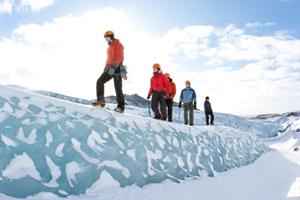 Glacial hike on Sólheimajökull Glacier with Arctic Adventures